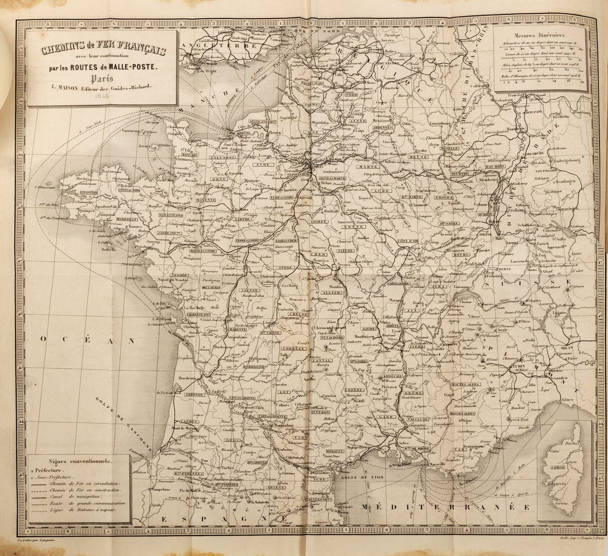 Guide classique du voyager en France et en Belgique, 1854
