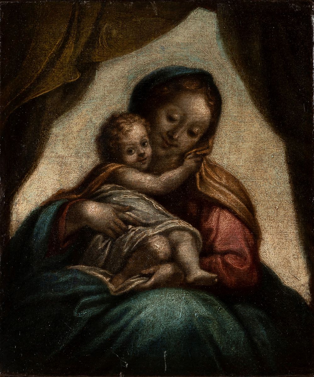 Scuola Emiliana, Fine Secolo XVI - Inizi Secolo XVII - Madonna con Bambino