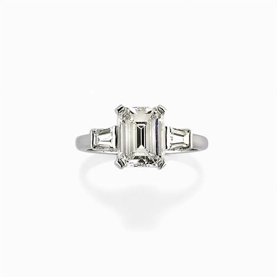 Anello in Oro Bianco 18k e Diamanti
