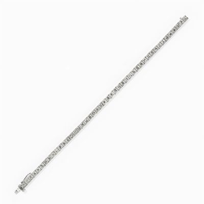 Bracciale in Oro Bianco 18k e Diamanti