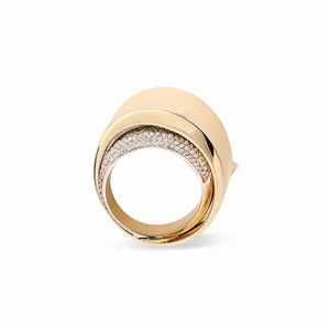 Vhernier - Anello in oro grigio 18K e diamanti