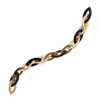 Bracciale in Oro Rosa 18k e Ebano