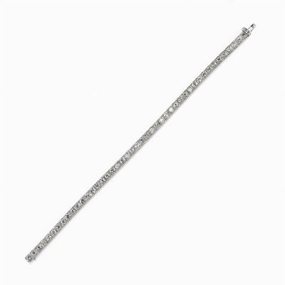 Bracciale in Oro Bianco 18k e Diamanti