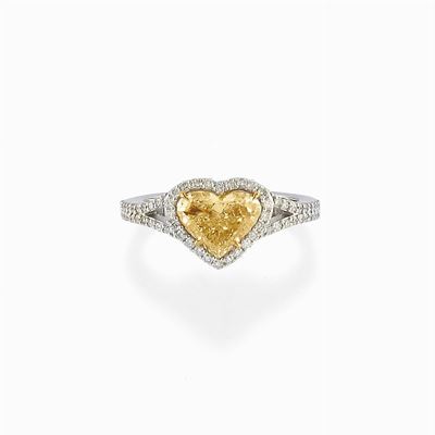Anello in Oro Bicolore 18k e Diamanti
