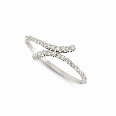 Bracciale in Oro Bianco 18k e Diamanti