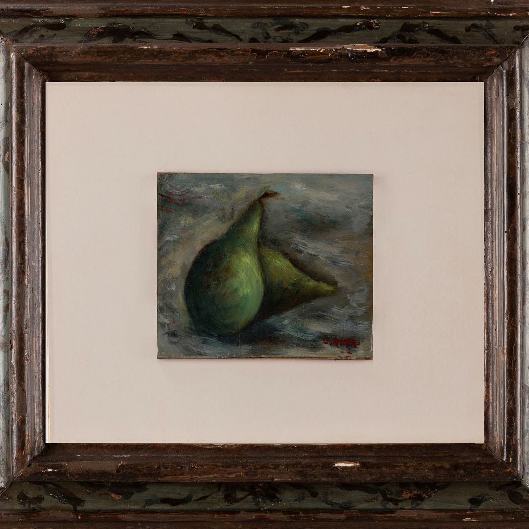 Ottone Rosai - Due pere, olio su tavola