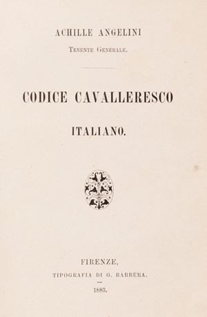 Angelini, Achille - Codice Cavalleresco Italiano
