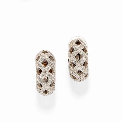 Orecchini in Oro Bianco 18k e Diamanti