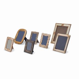  - Eight silver silverframes, 20th century