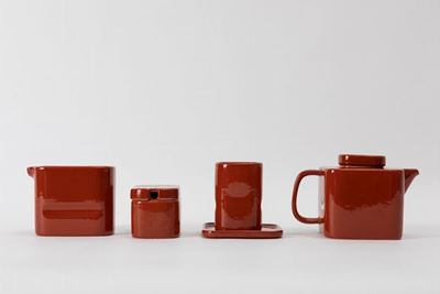 Servizio da tè Sakura, ceramica smaltata, 1967