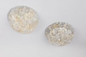 Two wall / ceiling lamps