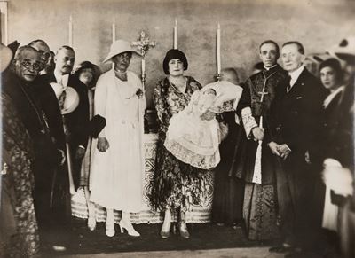 Maria Elettra Marconi, Battesimo - Stampa vintage ai sali d'argento