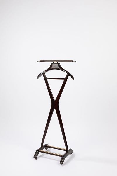 Servomuto in legno verniciato con dettagli in ottone