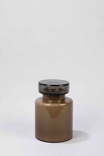 Barattolo in vetro soffiato con coperchio