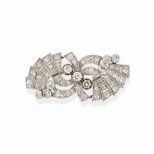  - Spilla in platino e diamanti, 1940 circa