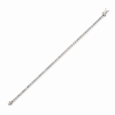 Bracciale Tennis in Oro Bianco 18k e Diamanti