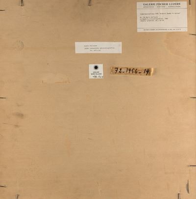 Asimmetria cristallografica, 1956, tempera su cartone