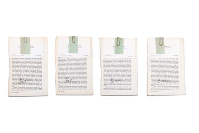 Quattro inviti per L'Attico - 1974, brochures e cimeli