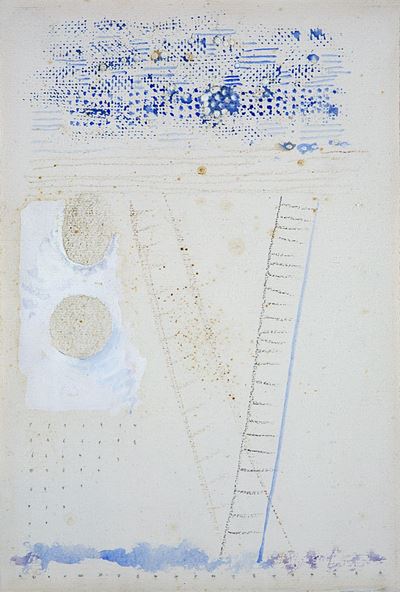Senza titolo (tempera, matita e pastello su carta)