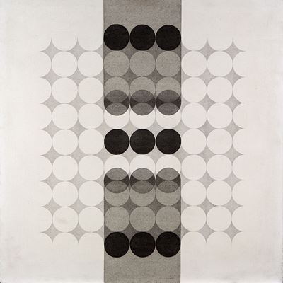 Mutazione per movimento, acrilico su tela, 1971