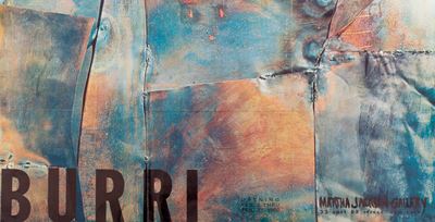 Pieghevole d'invito alla mostra presso la Martha Jackson Gallery, stampa offset