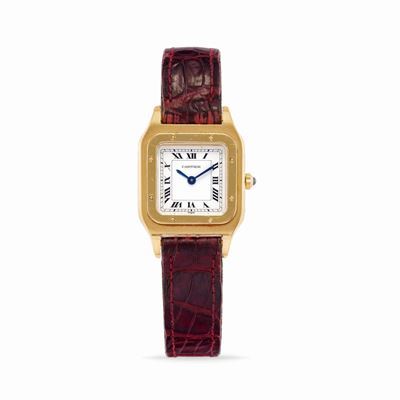 Santos Dumont, Orologio da polso quadrato in oro 18k degli anni '90