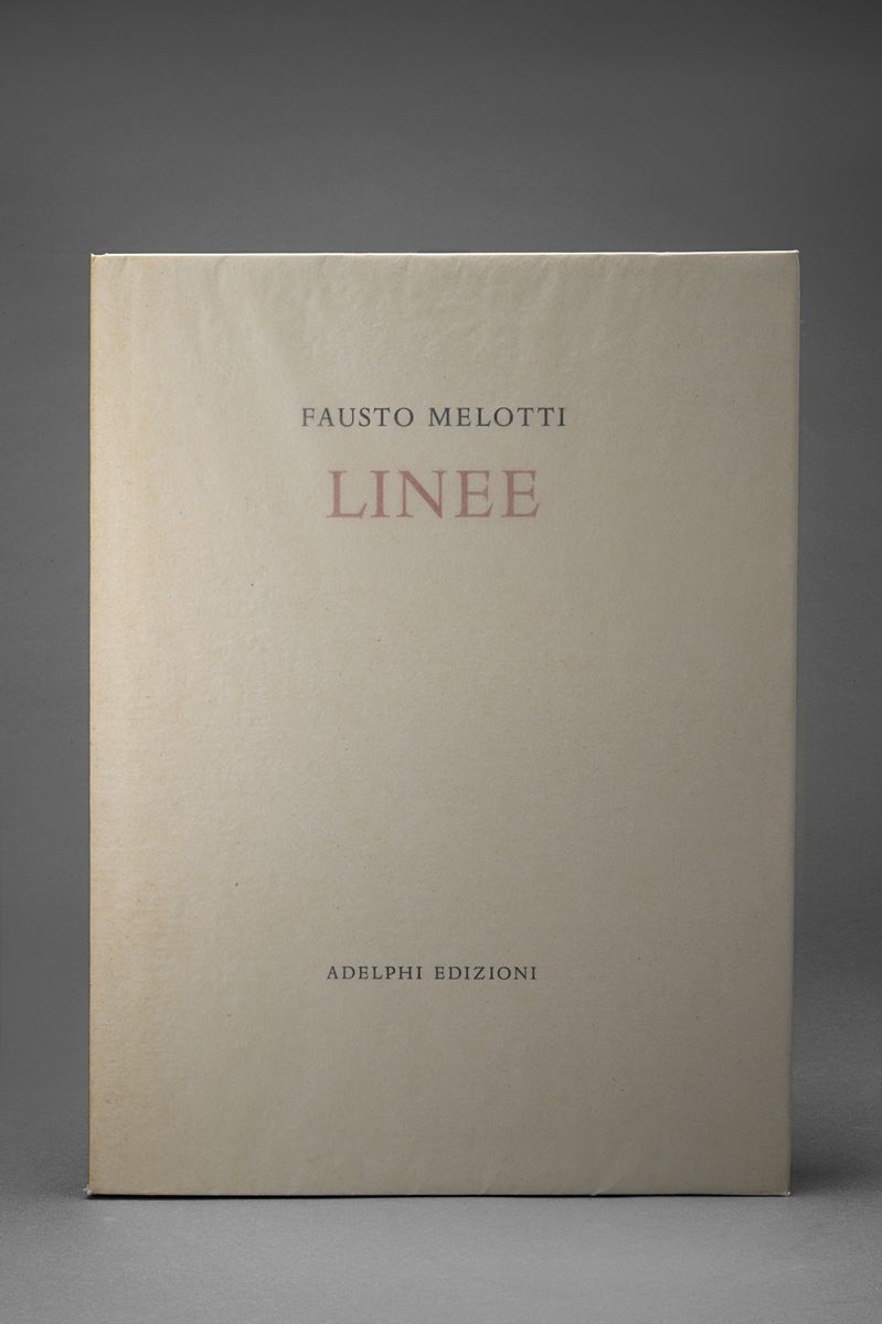 Fausto Melotti - Linee, volume con litografia, 1975