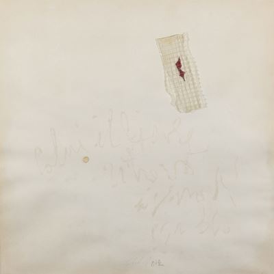 Colui il quale ritrova il proprio cavallo, tecnica mista e collage su carta applicata su tavola