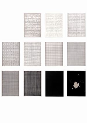 Ennesima (appunti per la descrizione di 11 disegni datati 1975-'92)
