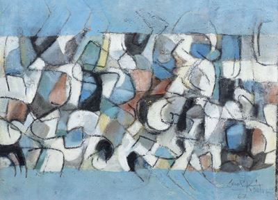 Paesaggio (olio su tela, 1967, cm 50 x 70)