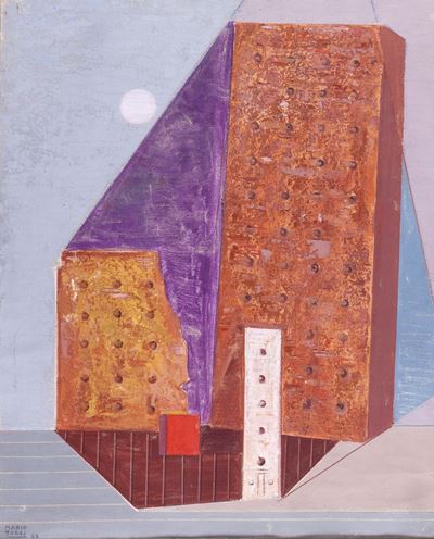 La città abbandonata, olio su tela, 1963