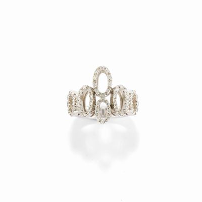 Anello in Oro Bianco 18k e Diamanti