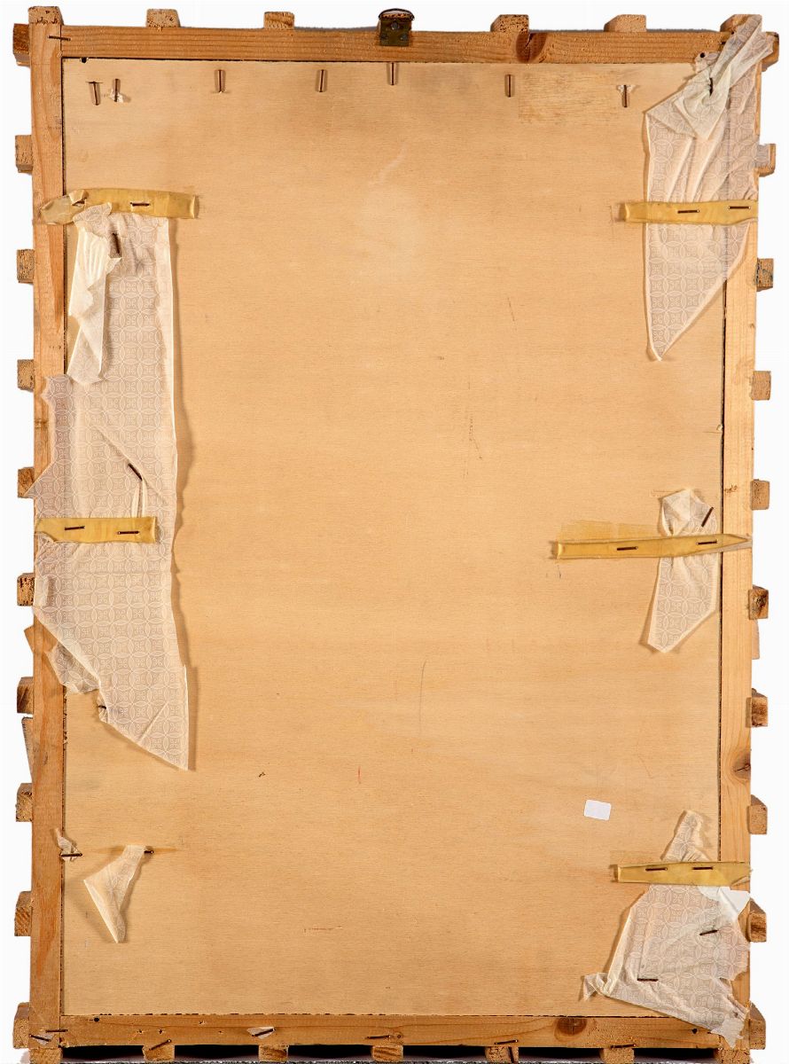 Guglielmo Achille Cavellini - Cassa che contiene opere distrutte n. 15, legno e colori acrilici, ...