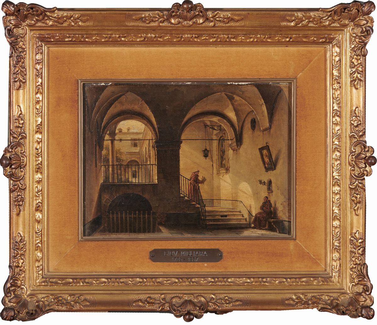 Attribuito a Giovanni Migliara (alessandria 1785-milano 1837) - Nel Convento