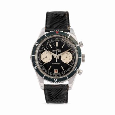 Contograf 14901, orologio da polso, anni '60, acciaio e alluminio