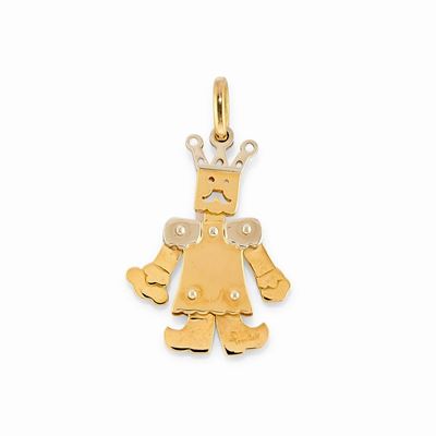 Pendente in Oro Bicolore 18k