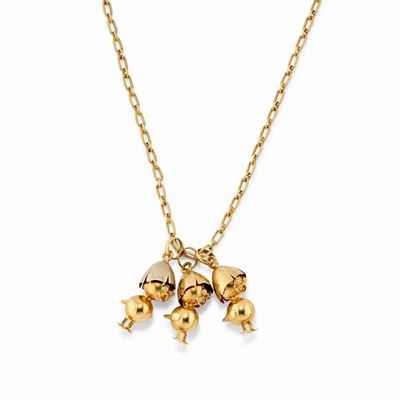 Collana con Pendenti in Oro Giallo 18k