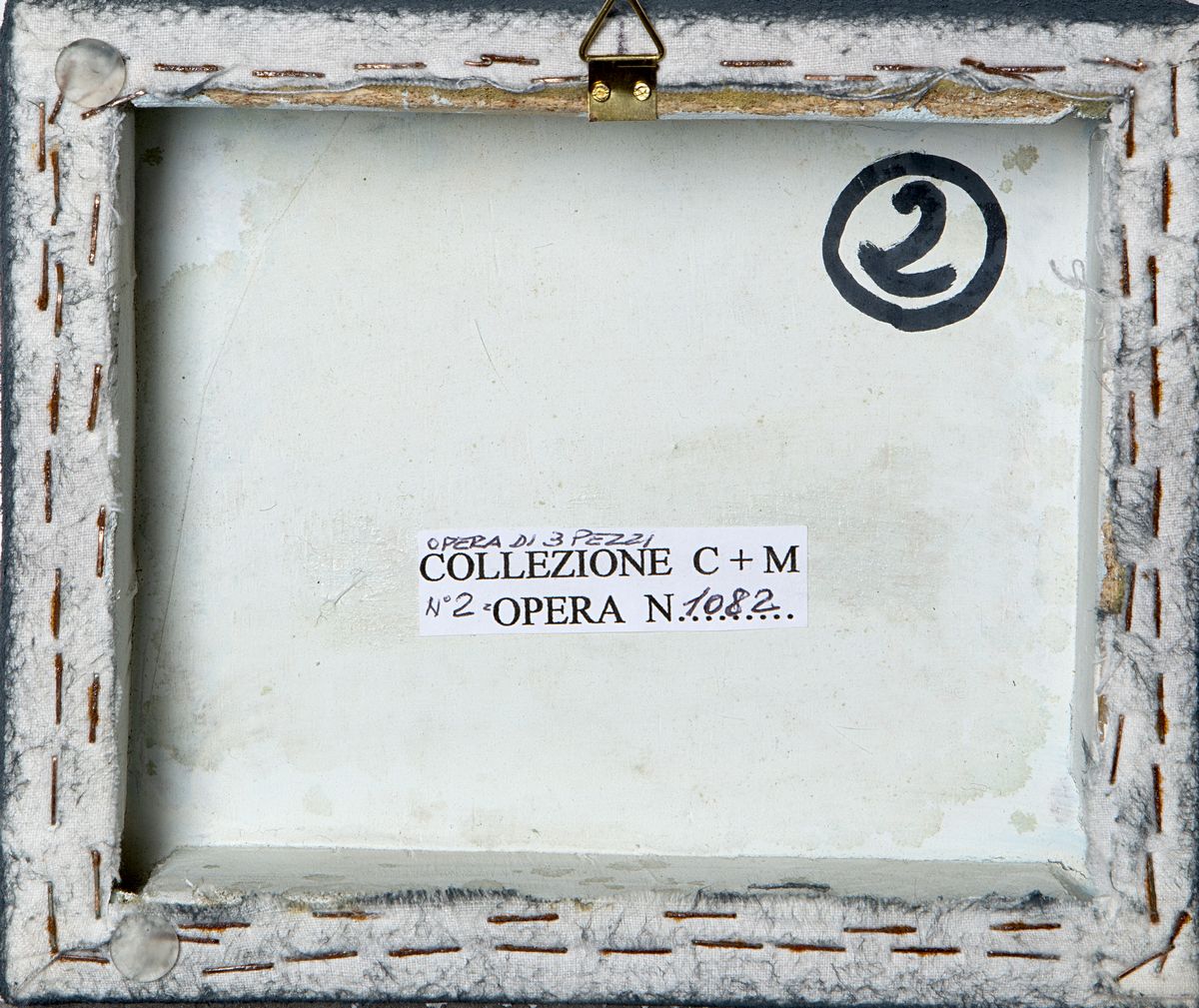 Pino Pinelli - Pittura GR (trittico, acrilico su flanella, 1978)