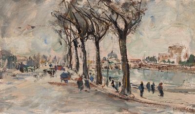 Roma, il Lungotevere con la Cupola di San Pietro e Castel Sant’angelo
