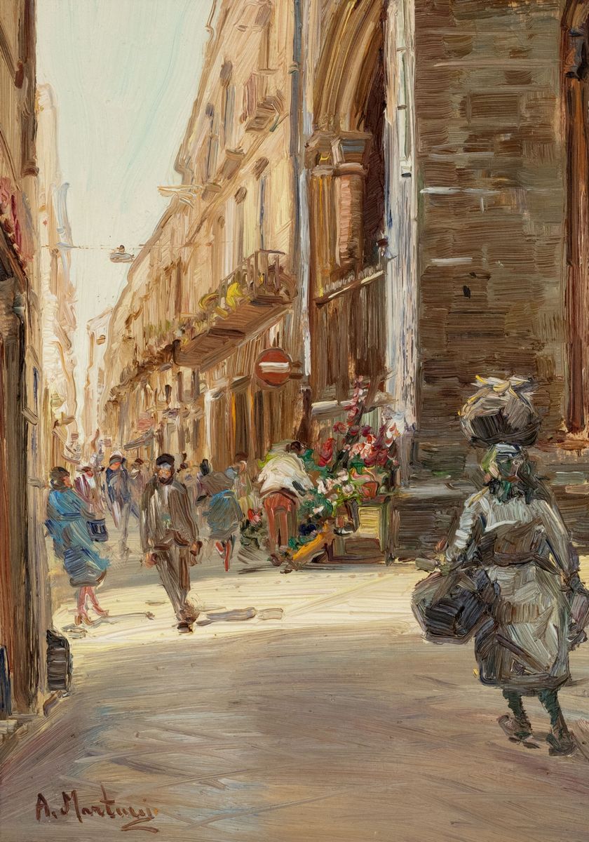 Antonio Martucci - Coppia di Vedute di Sorrento