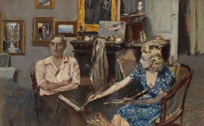 Autoritratto con Giovane Allieva che Dipinge