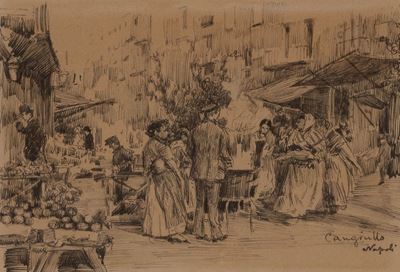 Napoli, Scena di Mercato