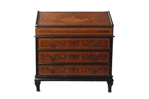Lombard Ribalta in inlaid wood, late 18th century - early 19th century