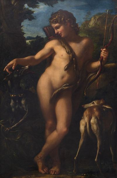 Adone, olio su tela, cm 191 x 123
