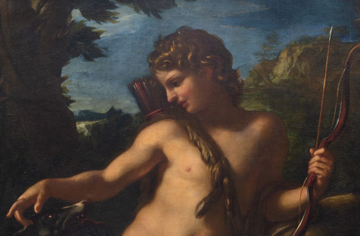 Domenico Parodi - Adone, olio su tela, cm 191 x 123