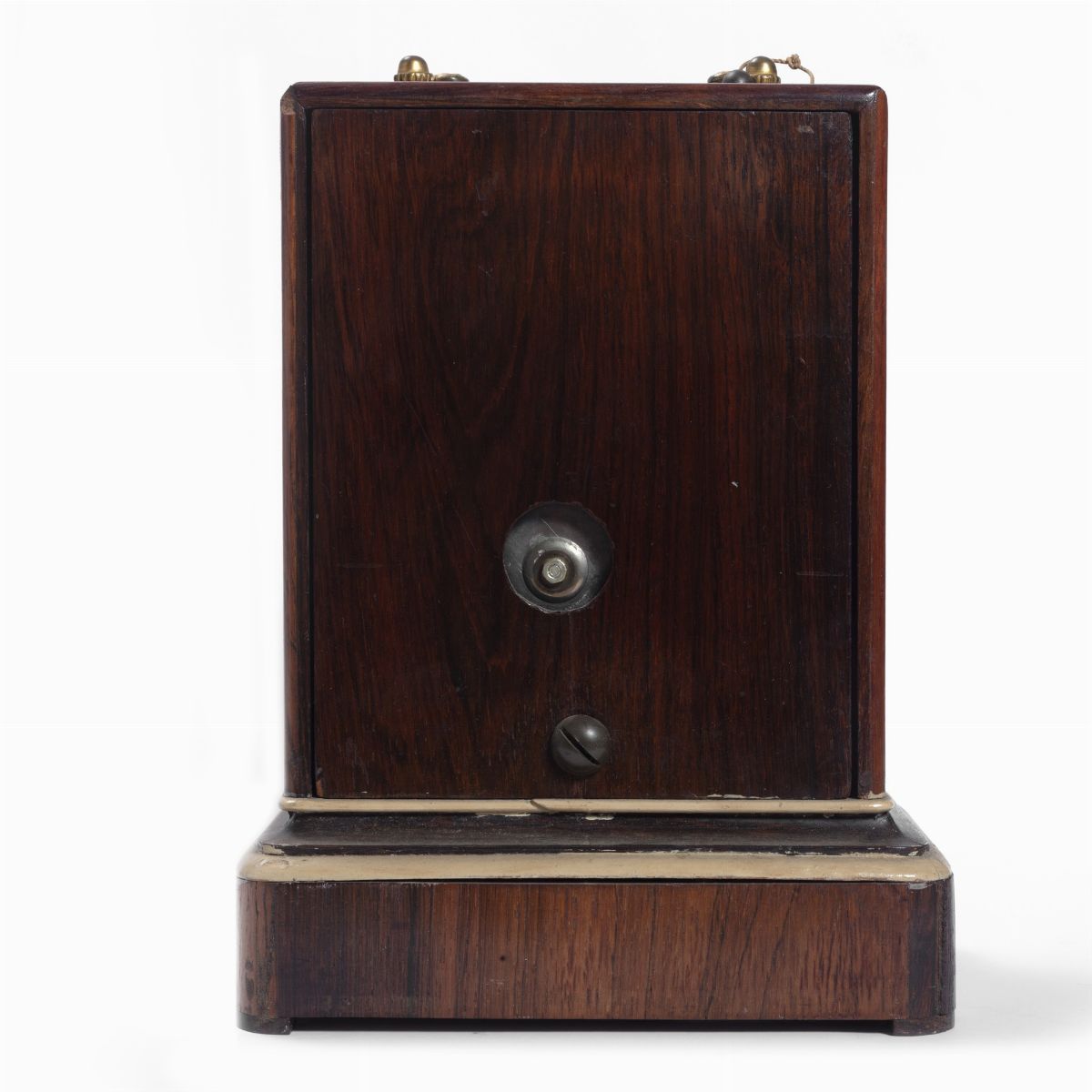 Pendola da Tavolo in Legno Intarsiato, Secolo XIX