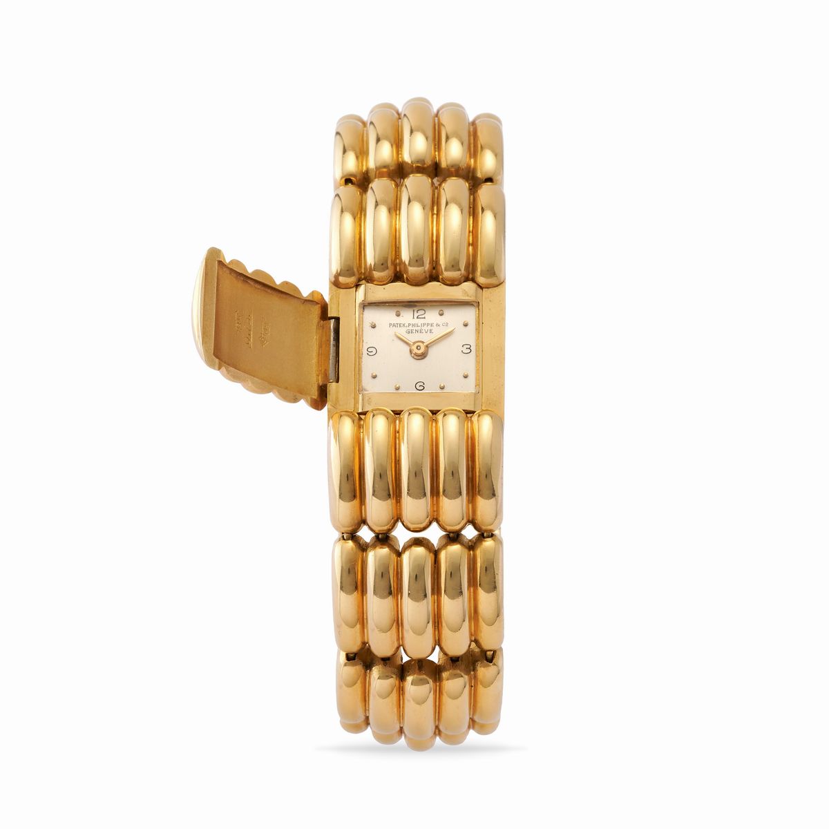 Patek Philippe - Orologio bracciale reversibile in oro 18k, anni '40