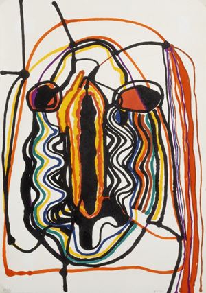 Burri Alberto - Saffo - litografia 1