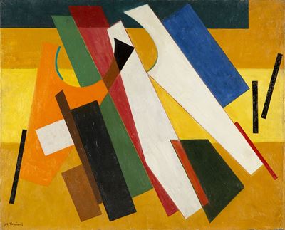 Composizione, olio su tela, 1950