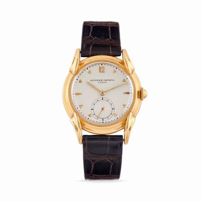 Orologio Vacheron Constantin, cassa rotonda in oro 18k con quadrante argenté